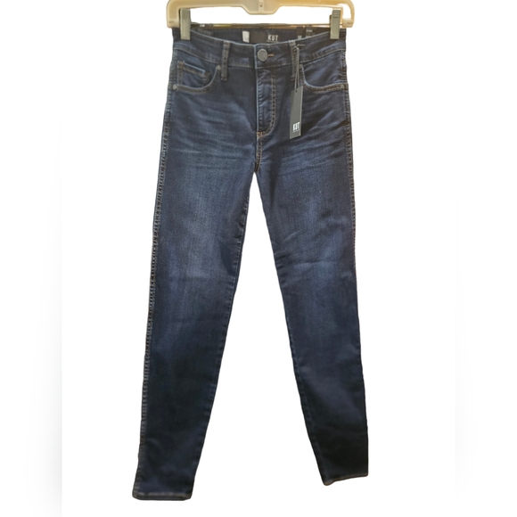 Kut From The Cloth Diana High Rise Fab Ab Skinny Jeans Size 00 NWT MSRP $89 - Picture 1 of 10
